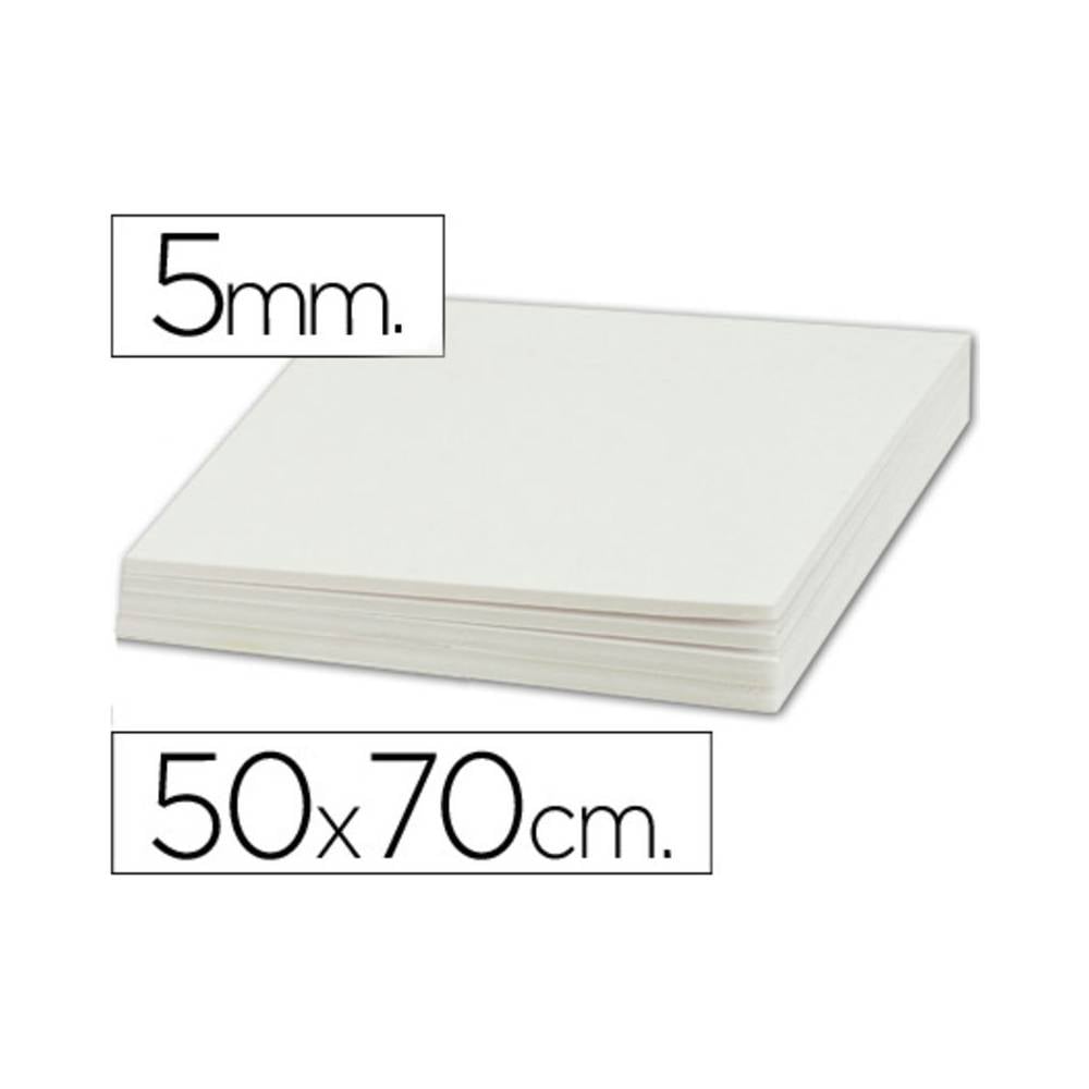 Carton pluma liderpapel blanco doble cara 50x70cm espesor 5mm