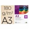 Cartulina liderpapel a3 180g/m2 crema paquete de 100 hojas - CD04