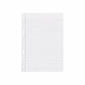 Recambio liderpapel cuarto 100 hojas 60g/m2 horizontal con margen 6 taladros