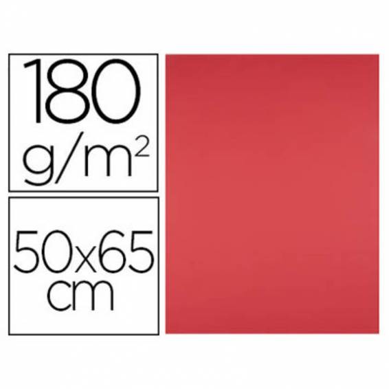 Cartulina liderpapel 50x65 cm 180g/m2 rojo