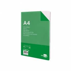 Recambio liderpapel a4 100 hojas 60g/m2 horizontal sin margen 16 taladros