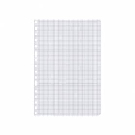 Recambio liderpapel a4 100 hojas 60g/m2 cuadro 4 mm con margen 16 taladros