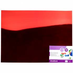 Cartulina liderpapel 50x65 cm 235g/m2 metalizada rojo