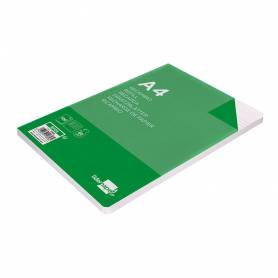 Recambio liderpapel a4 100 hojas 60g/m2 horizontal con margen 4 taladros