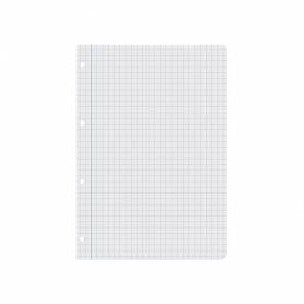 Recambio liderpapel a4 100 hojas 60g/m2 cuadro 8mm con margen 4 taladros