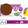 Goma eva liderpapel din a4 60g/m2 espesor 1,5mm marron paquete de 10 hojas - GE79