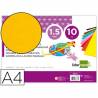 Goma eva liderpapel din a4 60g/m2 espesor 1,5mm amarillo paquete de 10 hojas - GE74