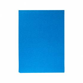 Goma eva liderpapel 50x70cm 60g/m2 espesor 2mm textura toalla azul