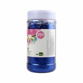 Purpurina liderpapel fantasia color azul metalizado bote de 250 gr