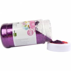 Purpurina liderpapel fantasia color violeta metalizado bote de 250 gr