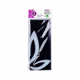 Papel celofan liderpapel 50x70 cm 22g/m2 bolsa de 5 hojas violeta