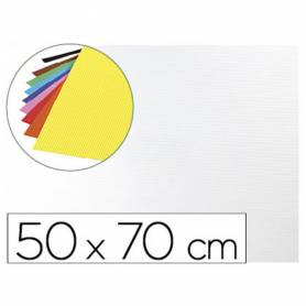 Goma eva ondulada liderpapel 50x70cm 2,2mm de espesor blanco