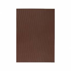 Goma eva ondulada liderpapel 50x70cm 2,2mm de espesor marron