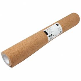 Corcho liderpapel adhesivo ancho 45cm longitud 1m espesor 1mm en rollo