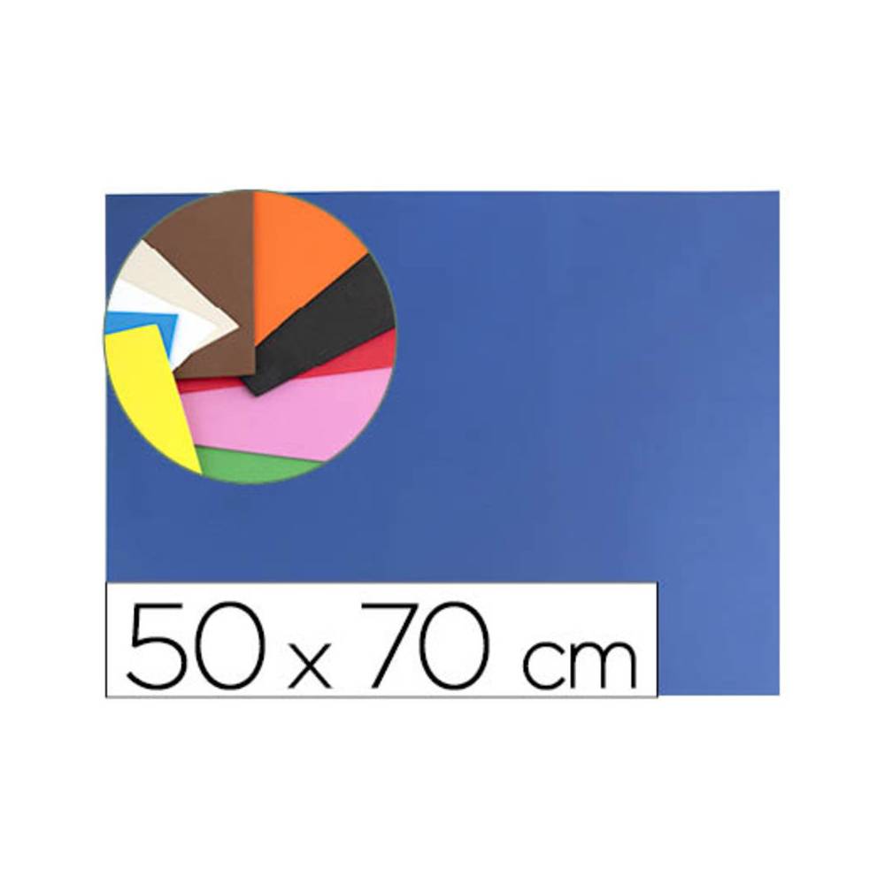 Goma eva liderpapel 50x70cm 60g/m2 espesor 1.5mm azul oscuro