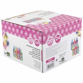 Purpurina pegamento liderpapel fantasia colores metalicos pasteles bote de 20 gr