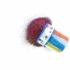 Purpurina liderpapel fantasia colores metalicos 6 colores surtidos bote de 120 gr