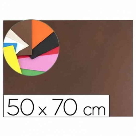 Goma eva liderpapel 50x70cm 60g/m2 espesor 1.5mm marron