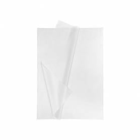 Papel seda liderpapel blanco 52x76 cm 18 gr paquete de 25 hojas