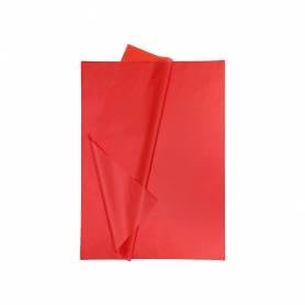 Papel seda liderpapel 52x76cm 18g/m2 bolsa de 5 hojas rojo