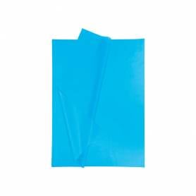 Papel seda liderpapel 52x76cm 18g/m2 bolsa de 5 hojas celeste