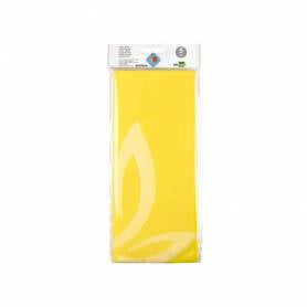 Papel seda liderpapel 52x76cm 18g/m2 bolsa de 5 hojas amarillo