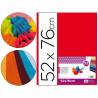 Papel seda liderpapel rojo 52x76 cm 18 gr -paquete de 25 hojas - SE23