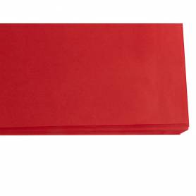 Papel seda liderpapel rojo 52x76 cm 18 gr paquete de 25 hojas