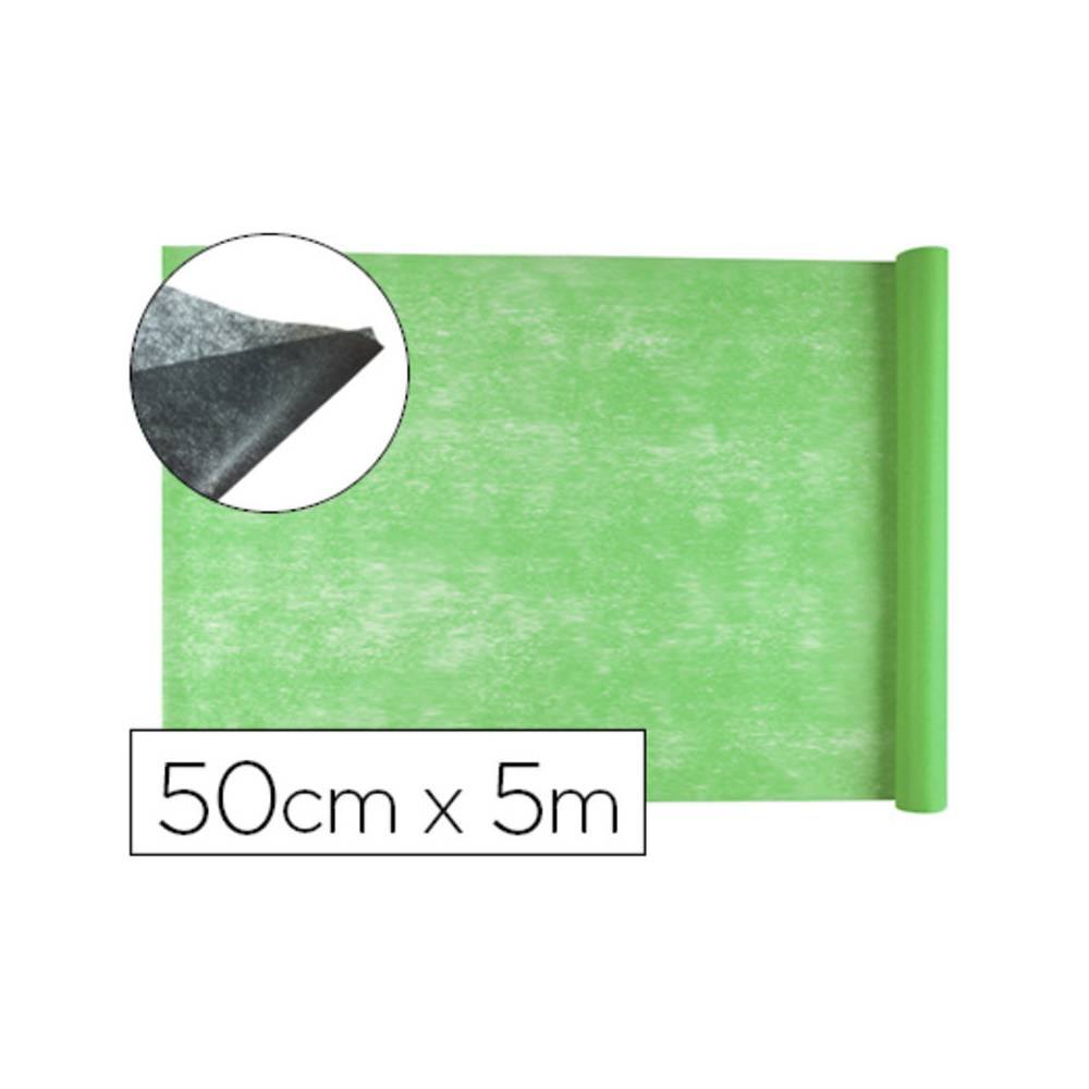 Tejido sin tejer liderpapel terileno 25 g/m2 rollo de 5 mt verde