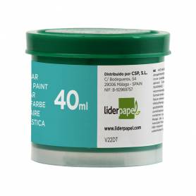 Tempera liderpapel escolar 40 ml verde