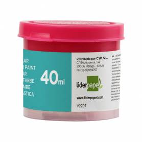 Tempera liderpapel escolar 40 ml magenta