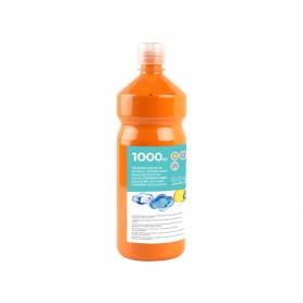 Tempera liquida liderpapel escolar 1000 ml naranja