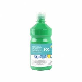 Tempera liquida liderpapel escolar 500 ml verde