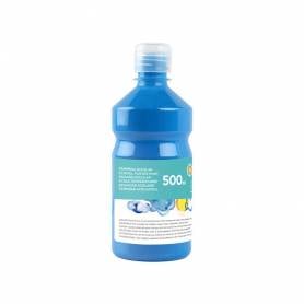 Tempera liquida liderpapel escolar 500 ml azul