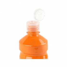 Tempera liquida liderpapel escolar 500 ml naranja