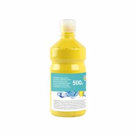 Tempera liquida liderpapel escolar 500 ml amarillo