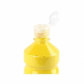 Tempera liquida liderpapel escolar 500 ml amarillo