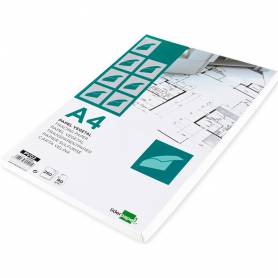 Papel dibujo liderpapel 210x297mm 90g/m2 vegetal