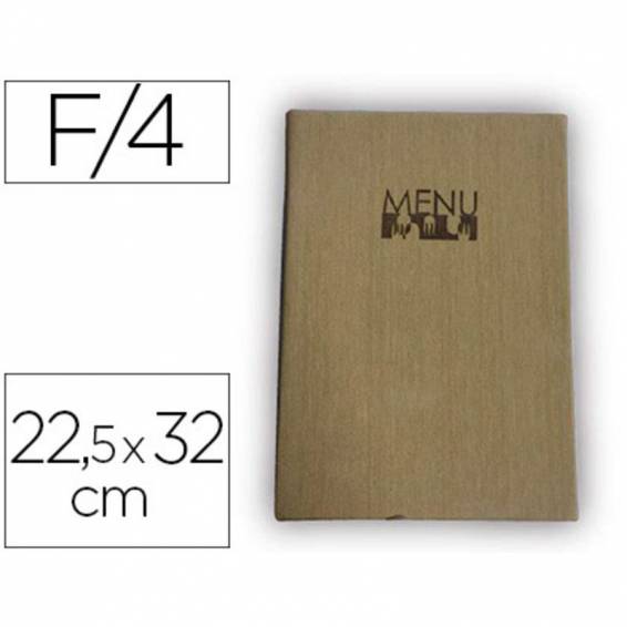 Porta menus liderpapel pu con 4 fundas 22,5 x 32 cm