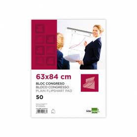 Bloc congreso liderpapel liso 630x840 mm 50 hojas 80g/m2