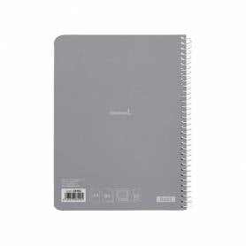 Cuaderno espiral liderpapel a5 micro smart tapa blanda 80h60gr horizontal 7mm doble margen 6 taladros colores