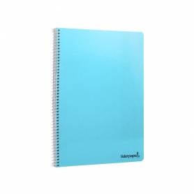 Cuaderno espiral liderpapel folio smart tapa blanda 80h 60gr horizontal 8mm con margen colores surtidos