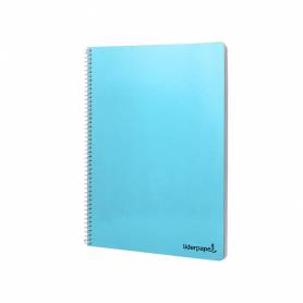 Cuaderno espiral liderpapel folio smart tapa blanda 80h 60gr milimetrado 2mm colores surtidos