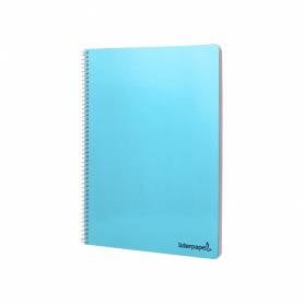 Cuaderno espiral liderpapel folio smart tapa blanda 80h 60gr rayado n 46 colores surtidos