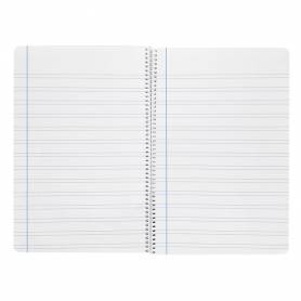 Cuaderno espiral liderpapel folio smart tapa blanda 80h 60gr rayado montessori 5mm con margen colores surtidos