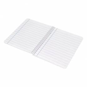 Cuaderno espiral liderpapel cuarto smart tapa blanda 80h 60gr rayado montessori 3,5mm colores surtidos