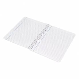 Cuaderno espiral liderpapel cuarto witty tapa dura 80h 75gr rayado horizontal 8mm con margen colores surtidos