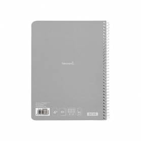 Cuaderno espiral liderpapel cuarto witty tapa dura 80h 75gr rayado nº 46 colores surtidos