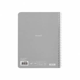 Cuaderno espiral liderpapel cuarto witty tapa dura 80h 75gr pauta estrecha 2,5mm conmargen colores surtidos