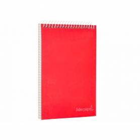 Cuaderno espiral liderpapel bolsillo doceavo apaisado witty tapa dura 80h 75gr cuadro 4 mm colores surtidos